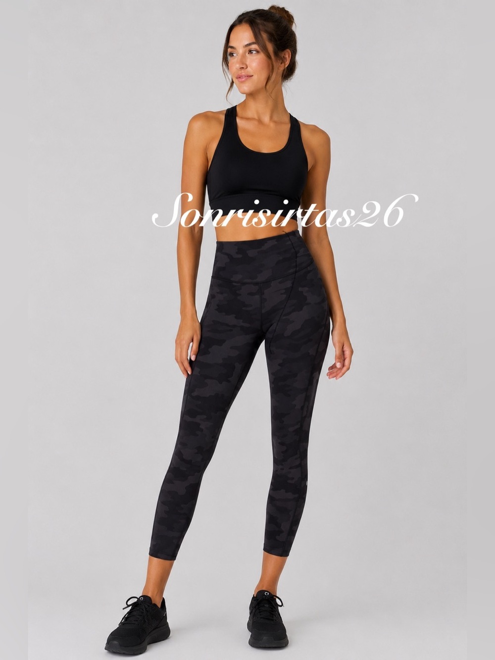 Lululemon Base Pace High-Rise Running Tight 25" Heritage 365 Camo Deep Coal Sz 2